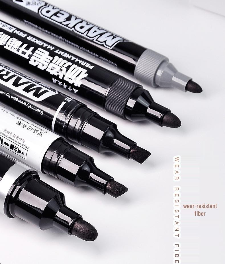 Oil-Based Double-Ended Refillable Broad Tip Marker - Large Capacity, Quick Drying, Waterproof
