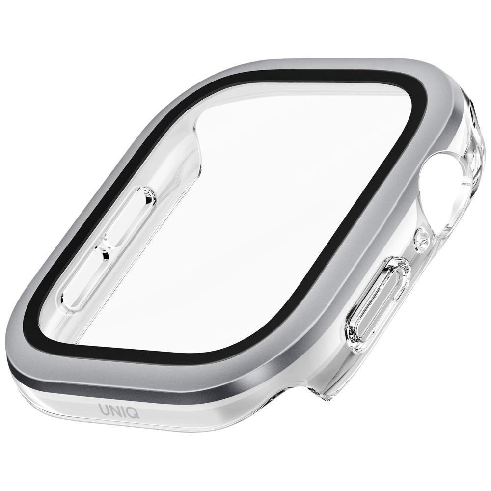 Etui do Apple Watch Series 10 UNIQ Szkło hartowane Srebrny