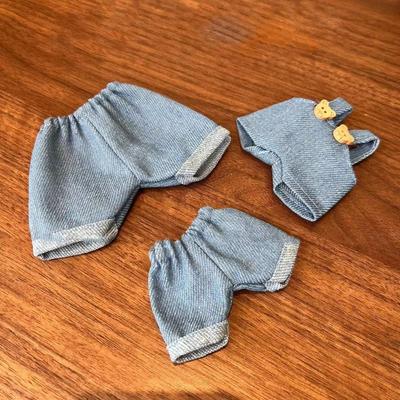 Fashion Cotton Doll Trousers Handmade PU Leather Caps New DIY Doll Clothes  For 15/20cm Cotton Doll