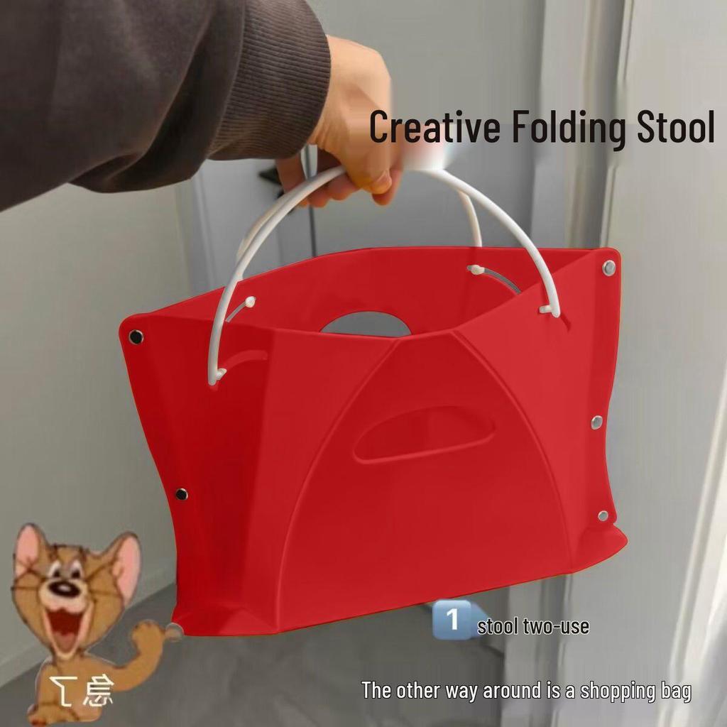 Portable Collapsible Cardboard Stool for Outdoor Camping and Fishing