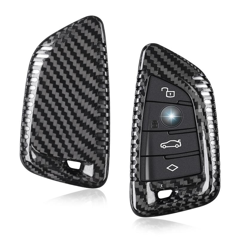 Key Fob Cover for BMW 2 Series 4 Series I4 M2 X4M 2024 Smart Key  Carbon Fiber Key Fob Case Shell Protector for BMW Smart Key