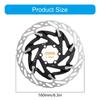 Center Lock Hydraulic Disc Brake Rotors 160mm Central Locking Bicycles Disc Brake Rotors for Road Bike Mountain Bike Rotors