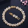 Wave Crystal Gemstone Bracelet Lobster Clasp Crystal Chain Bracelet New Women Bracelet  Women