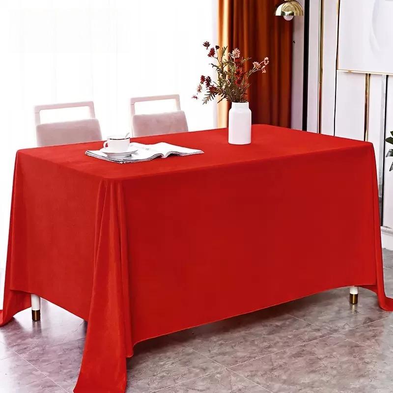 New Velvet Tablecloth with A Flowing and Stylish Design for Conference and Banquet Decoration Rectangular Universal Tablecloth