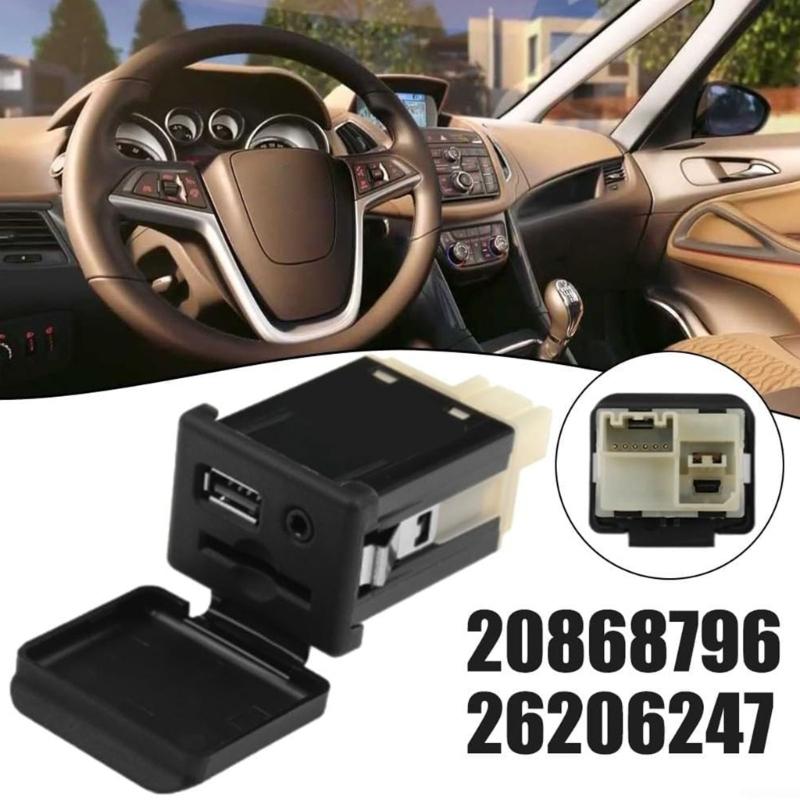 Premium Aluminum Alloy Auxiliary Interface For Seamless Stereo Connectivity In Car Stereo Systems Plug Play Design 26206247 20868796