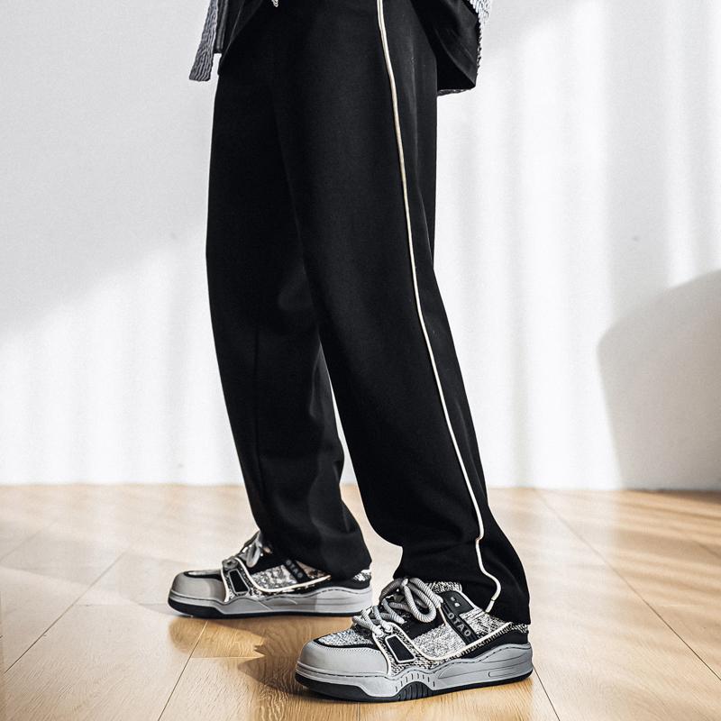 Thick Soled Sports Shoes for Men Easy To Match with Sneakers Fashionable Casual Leather Fabric Breathable Men's Casual Shoes