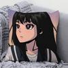 1 Stück A-AOKIZY Animationskunst Kissenbezug Quadratisches Kissen Schlafzimmer Sofa Freizeit Komfortkissen Auto Wohnzimmer Heimdekoration 40X40