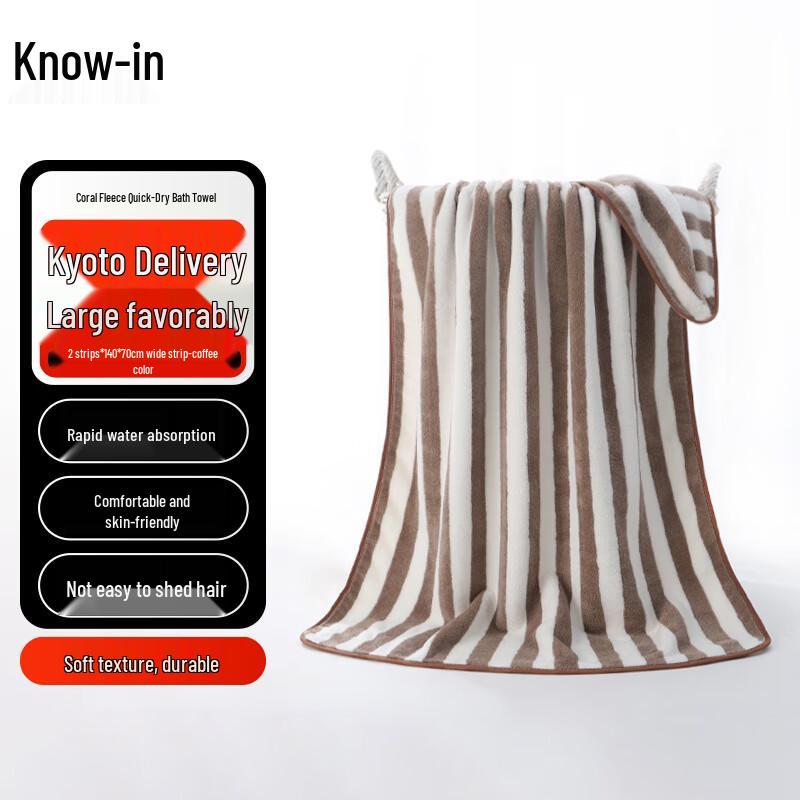 

Zhi Feng Coral Fleece Bath Towel Set