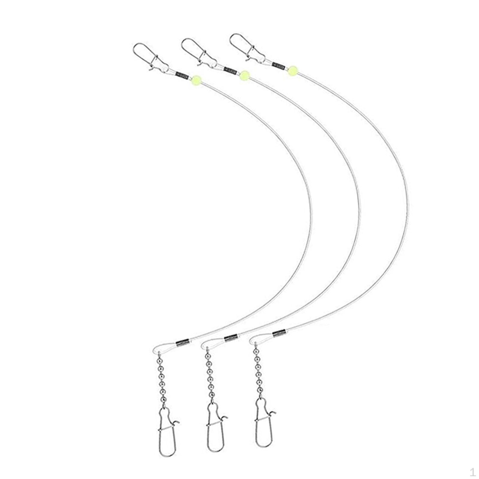 

3 комплекта рыболовных поводков для рыболовных снастей для использования на открытом воздухе 24inch