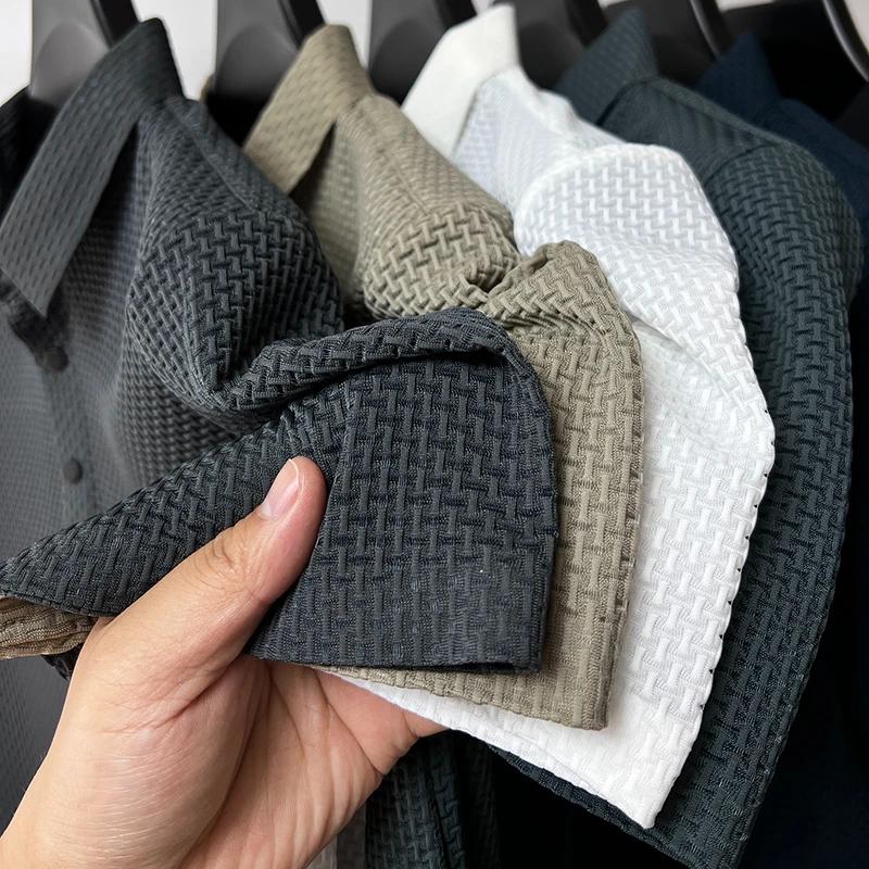 Letní novinka Pánské tričko s krátkým rukávem Chladivé a prodyšné POLO Košile Business Ležérní Top absorbující pot