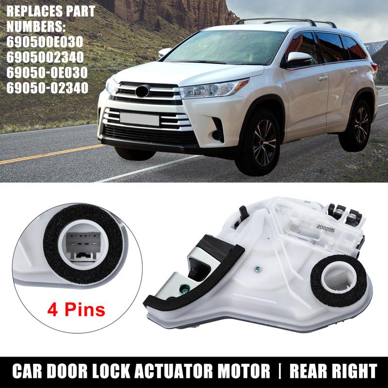 Motoforti Rear Right Side Power Door Lock Actuator Motor for Toyota Sienna 2015-2018 for Lexus IS350 2014-2018 690500E030