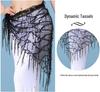 Belly Dance Sequin Tassel Waist & Hip Scarf Costume Belt
