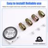 Oil Filter Cooler Sandwich Plate Adapter Universal Oil Sensor Adapter M18 M20 M22 3/4 With Connectors Silver