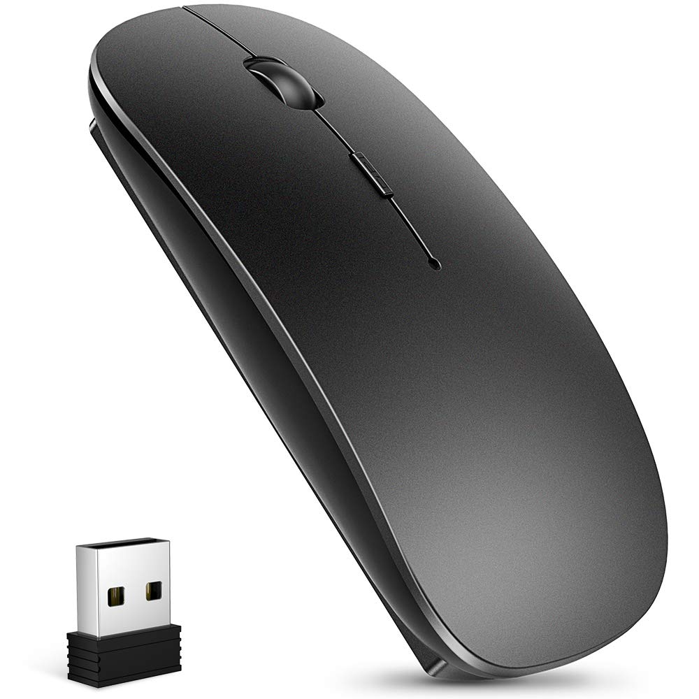 

Bluetooth Wireless 3DPI High Compatible with Microsoft and Includes USB Receiver and Japanese Instruction Manual 2.4GHz Mouse, Rechargeable, Slim, чорний