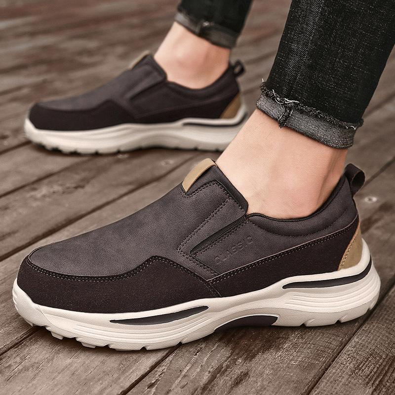 Canvas shoes casual leather cloth shoes lazy large size cloth shoes