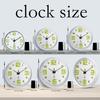 Modern Luminous Plastic Glass Wall Clock, 8-16 Inch Modern Round Silent Luminous Wall Clock, Powered by AA Batteries, Suitable F