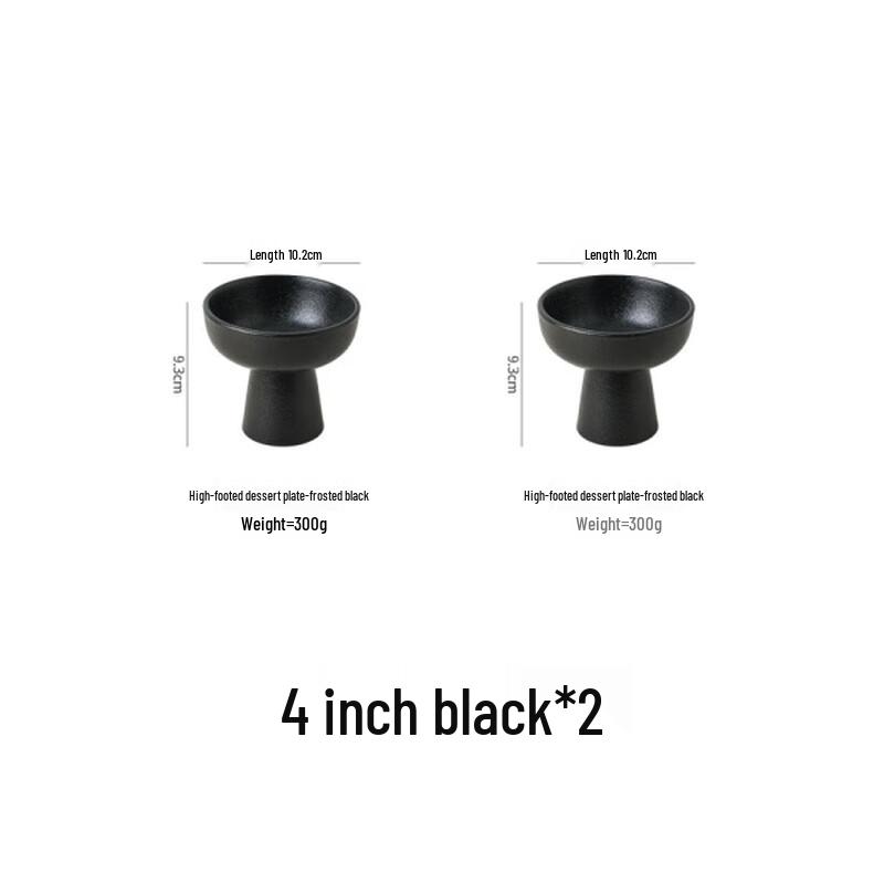 Nordic Ceramic High-Footed Snack & Fruit Plate