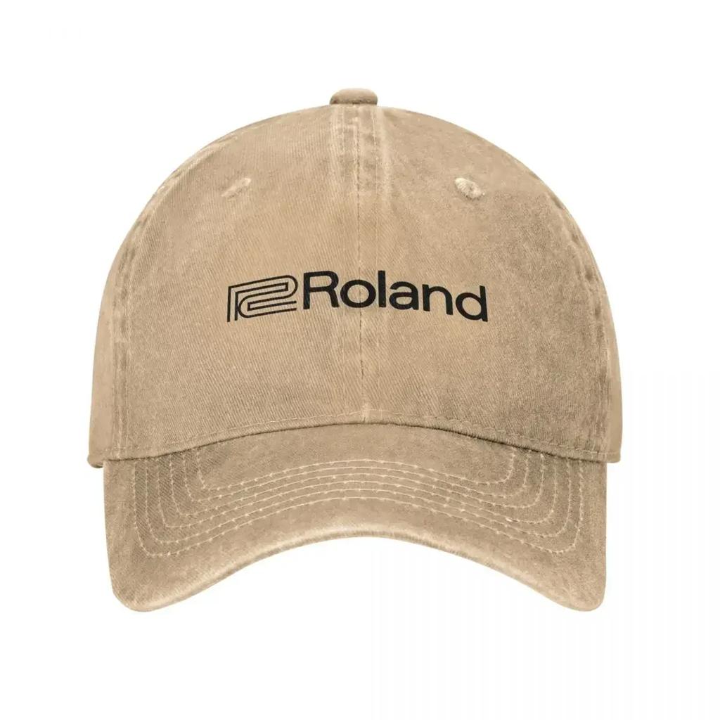 Roland Logo Baseball Caps Vintage Distressed Denim Headwear for Men Women Outdoor Activities Gift Hats Cap
