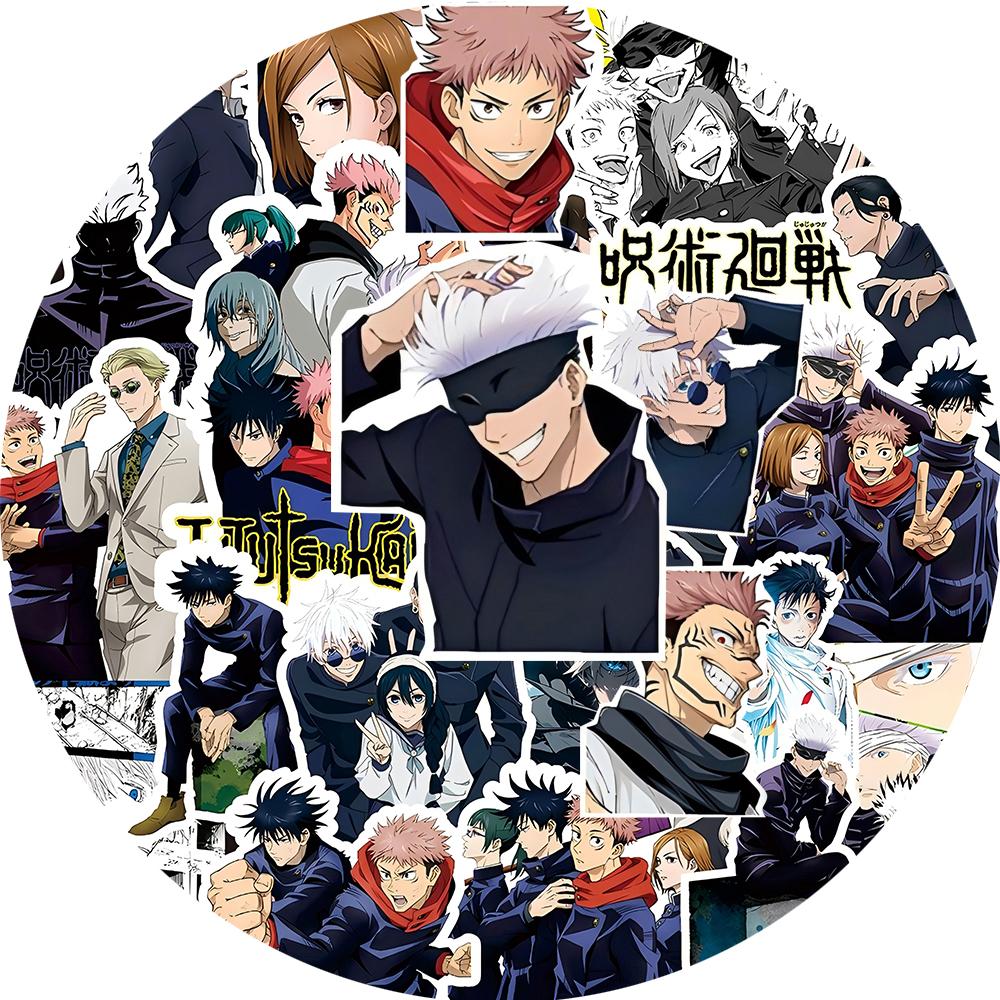 10/30/80pcs Anime Jujutsu Kaisen Itadori Yuji Stickers Graffiti Luggage Stationery Diary Cool Cartoon Decoration Sticker