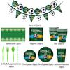 World Cup Party Decorations Set, Disposable Paper Plates Cups Banner Tablecloth, Soccer Theme Birthday Party Supplies