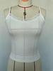 Europäischer Frühling/Sommer 2025 Damen Y2K Enganliegendes Geripptes Cropped Tanktop