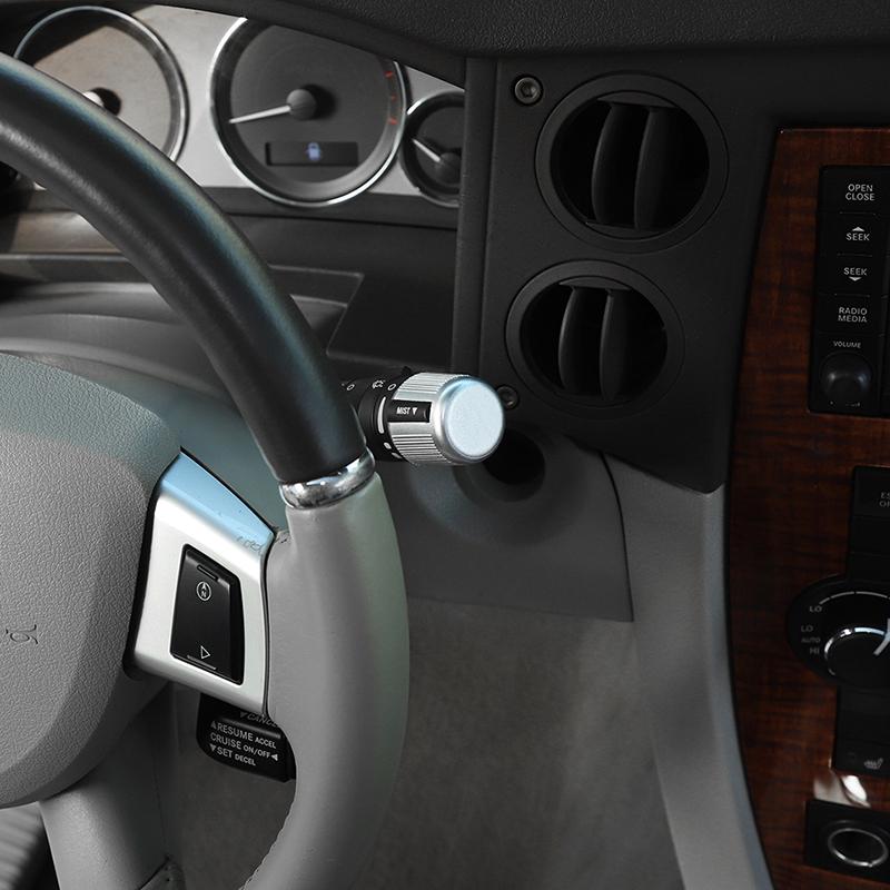 Naklejka dekoracyjna na przełącznik wycieraczek reflektorów pasuje do Dodge Nitro 2007-2012, Jeep Liberty, Jeep Grand Commander, akcesoria wewnętrzne