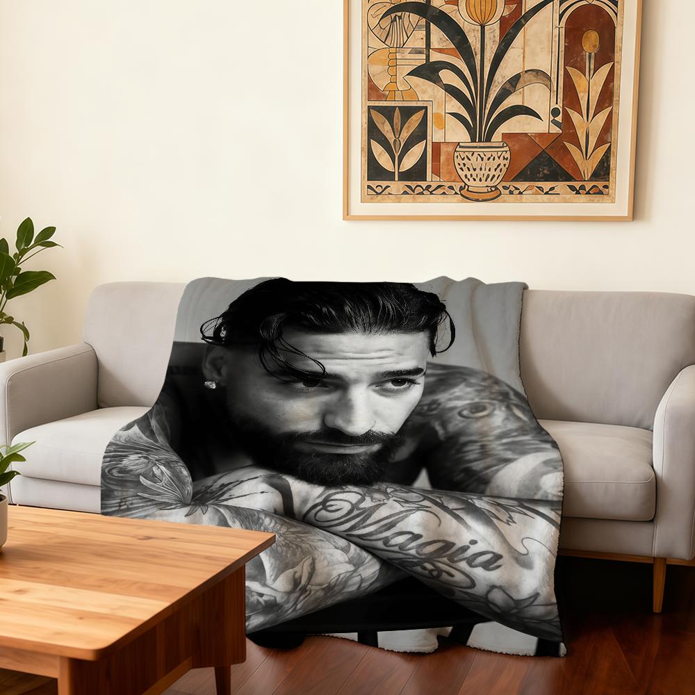 Singer M-Maluma Blanket Super Warm Comfortable Plush Throw Blanket Child Home Sofa Bedroom Gift