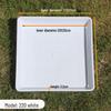 Thickened Square White Flower Pot Trays (100-Pack)