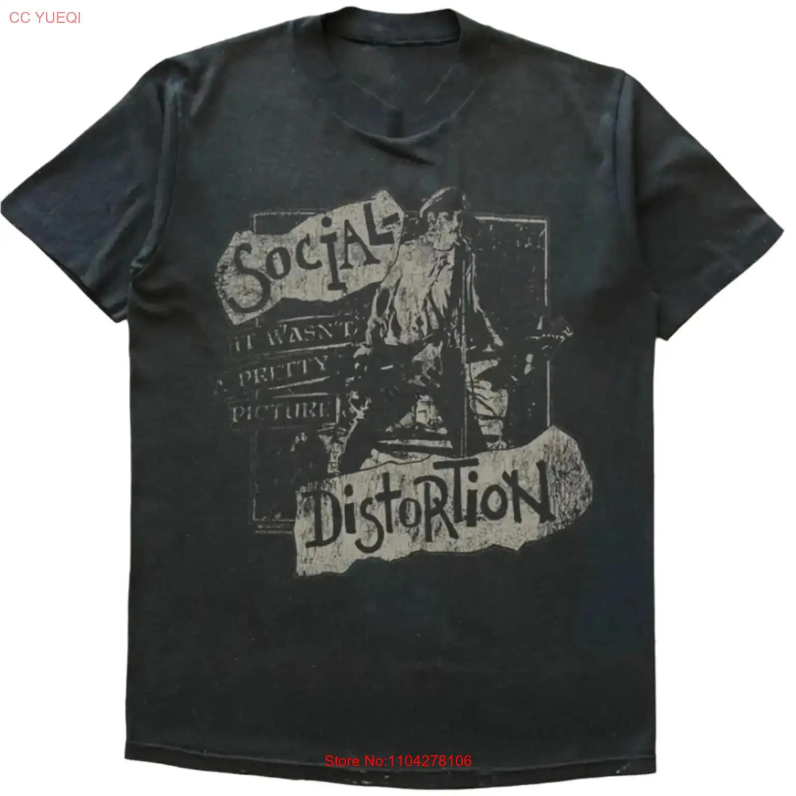 

Social Distortion Pretty Picture T Shirt Fan S 5XL vintage Washed Stylish Soft Unisex homme graphic Top For Everyday Wear 5XL різнокольоровий