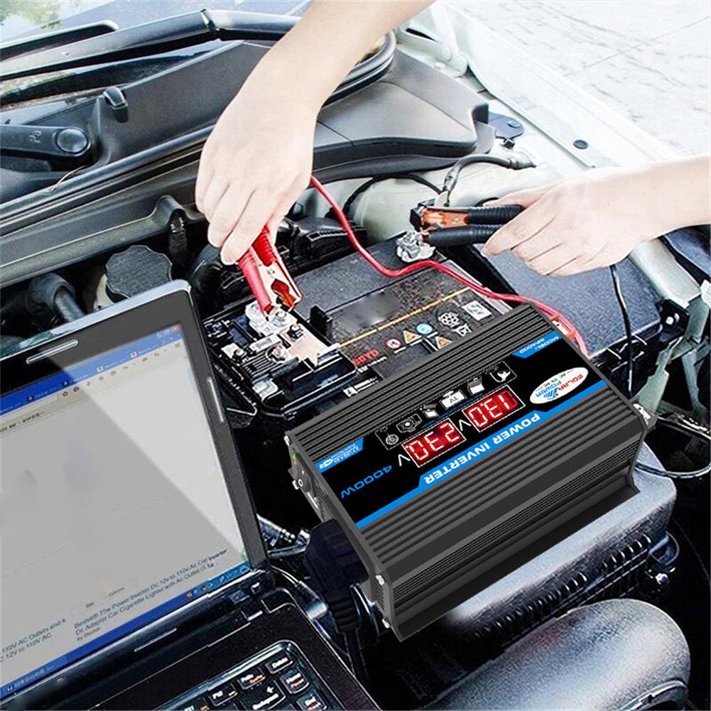 Car Power Inverter LED Display 300W 12V To 220V/110V Converter Charger Adapter Dual USB Voltage Transformer