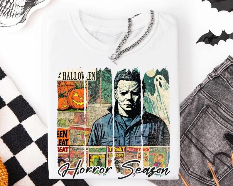 Get In Loser Shir Horror Movie Retro Halloween Graphic Gift Fan S