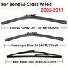 28"+21"+12" Car Wiper Blade For Mercedes-Benz M-Class W164 2005-2011 Windscreen Front Rear Wipers Blade Set Auto Accessories