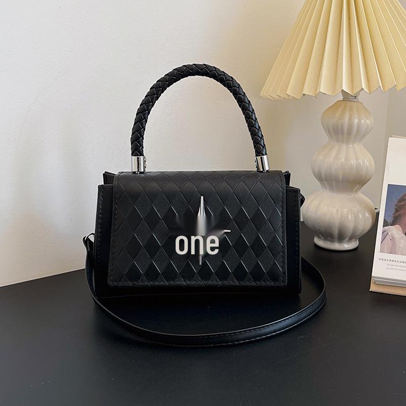 

2023 Popular Women s Korean Style Diamond Lattice Handbag - Small Crossbody Square Tote хакі