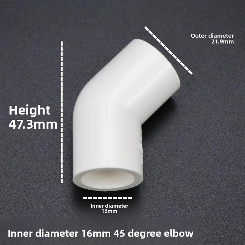 white 16mm Garden PVC Connector Fittings Straight 90 ° Elbow Tee Water Pipe Adapter Aquarium Water Supply 5-Way Joint