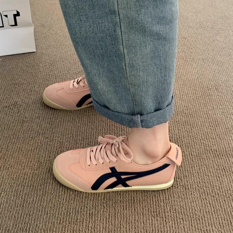 Fashion Forrest Gump shoes women's 2025 new summer silver flat-bottomed lace-up casual sports comfortable and lightweight white shoes