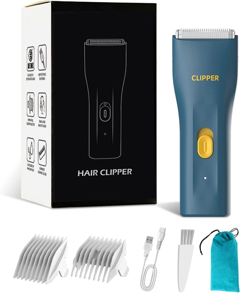 2025Men's Electric Groin Hair Trimmer Pubic Hair Trimmer Body Grooming Clipper for Men Bikini Epilator Rechargeable Shaver Razor