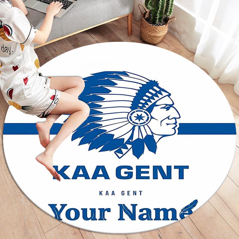 Chief S Pride Custom Name Round Area Rug Carpet Rug For Living Room Bedroom Sofa Playroom Decor Nonslip Floor Mat