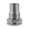 Marine 316 Stainless Steel Thru Hull Fitting Connector Half Thread Water Outlet Boat Bilge Drain Hose Fitting