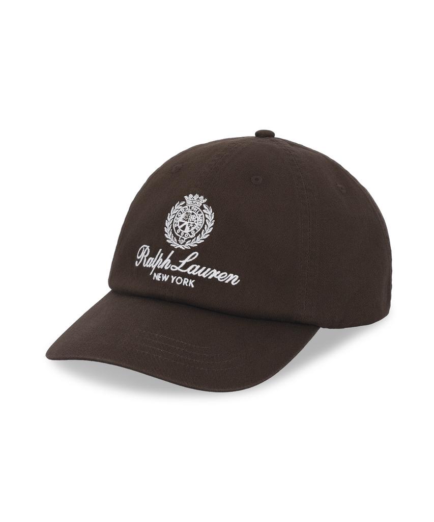POLO RALPH LAUREN Crest Embroidered Twill Ball Cap - Dark Brown