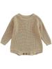 Europäischer und Amerikanischer Baumwoll-Baby-Strampler - Kostenloser Versand, Herbst/Winter, Pullover mit Druckknöpfen im Schritt