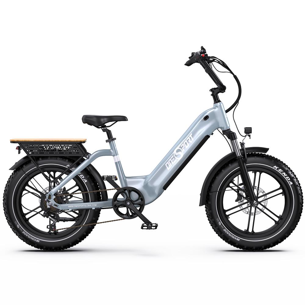 ONESPORT OT08 Elektrofahrrad 20" Fat Tire Hydraulische Bremse 500W Motor E-Bike Für Erwachsene 48V 18AH LCD Display Maximale Reichweite 80KM Maximale Zuladung 150Kg