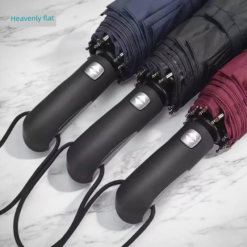 Paradise Umbrella, Fully Automatic One-Touch Open/Close, 10-Rib Extra-Large Folding Umbrella, Dual-Purpose for Sun and Rain, Automatic Umbrella