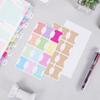 10 Sheet Index Label Paster Bookmark Stickers Easy Read Book Tabs Gold Stamping Tabs for Office School Notbook Journal Study Reading