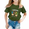 St. St. Patrick's Day Kleinkind Mädchen Junge T-Shirts Kinder Oberteil Jungen und Mädchen Bedrucktes Kurzarm-T-Shirt