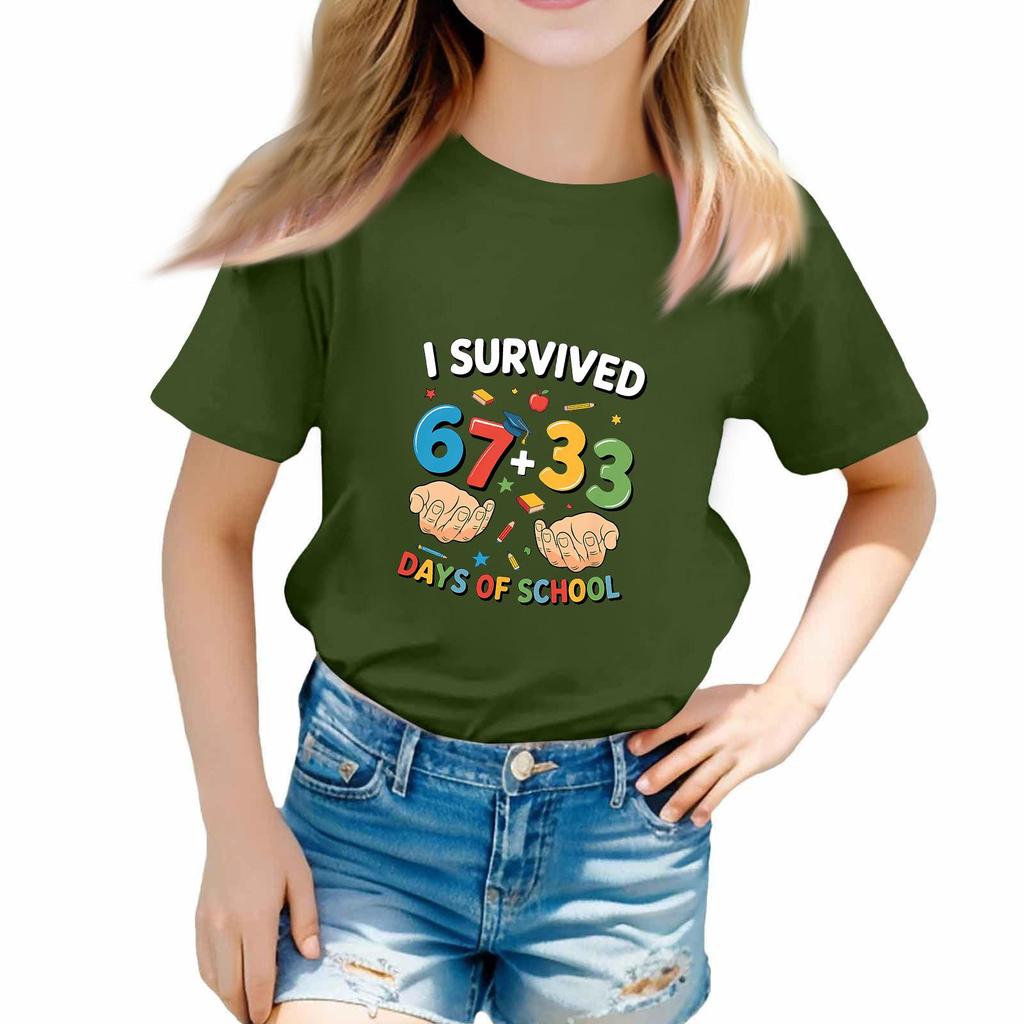 St. St. Patrick's Day Kleinkind Mädchen Junge T-Shirts Kinder Oberteil Jungen und Mädchen Bedrucktes Kurzarm-T-Shirt