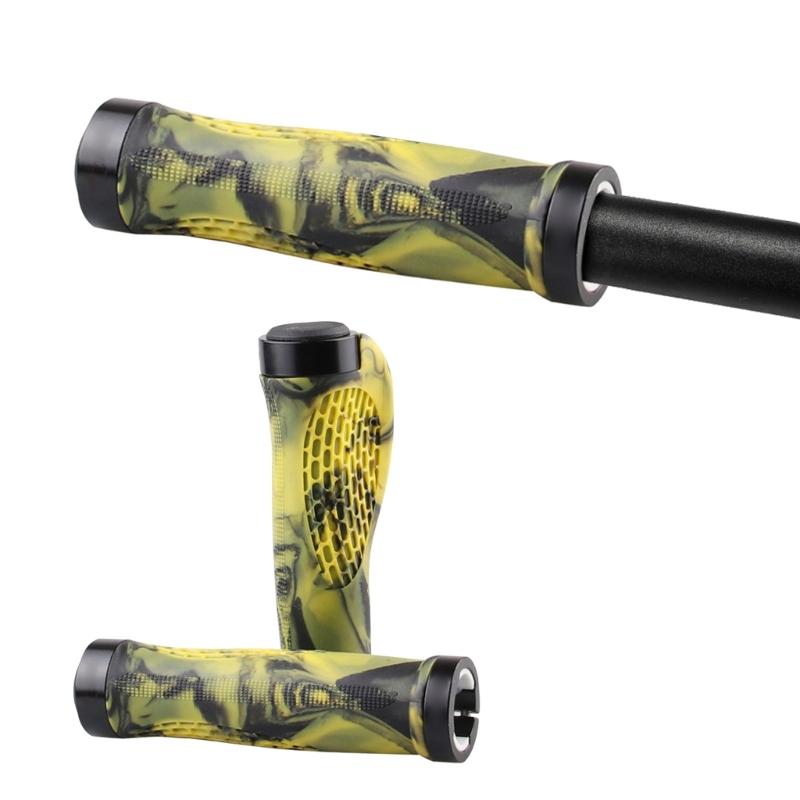 Comfortable NonSlip Bicycles Handlebar Grips Nonslip Cycling Handlebar Sleeve Bilateral Locks Bikes Handlebar Grips