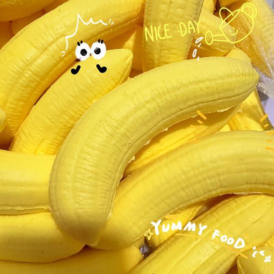Soft Squeeze Toy Banana Pinch Toy for Stress Relief Slow Rebound Fruit Toy Fun Healing Sensory Toy for Students