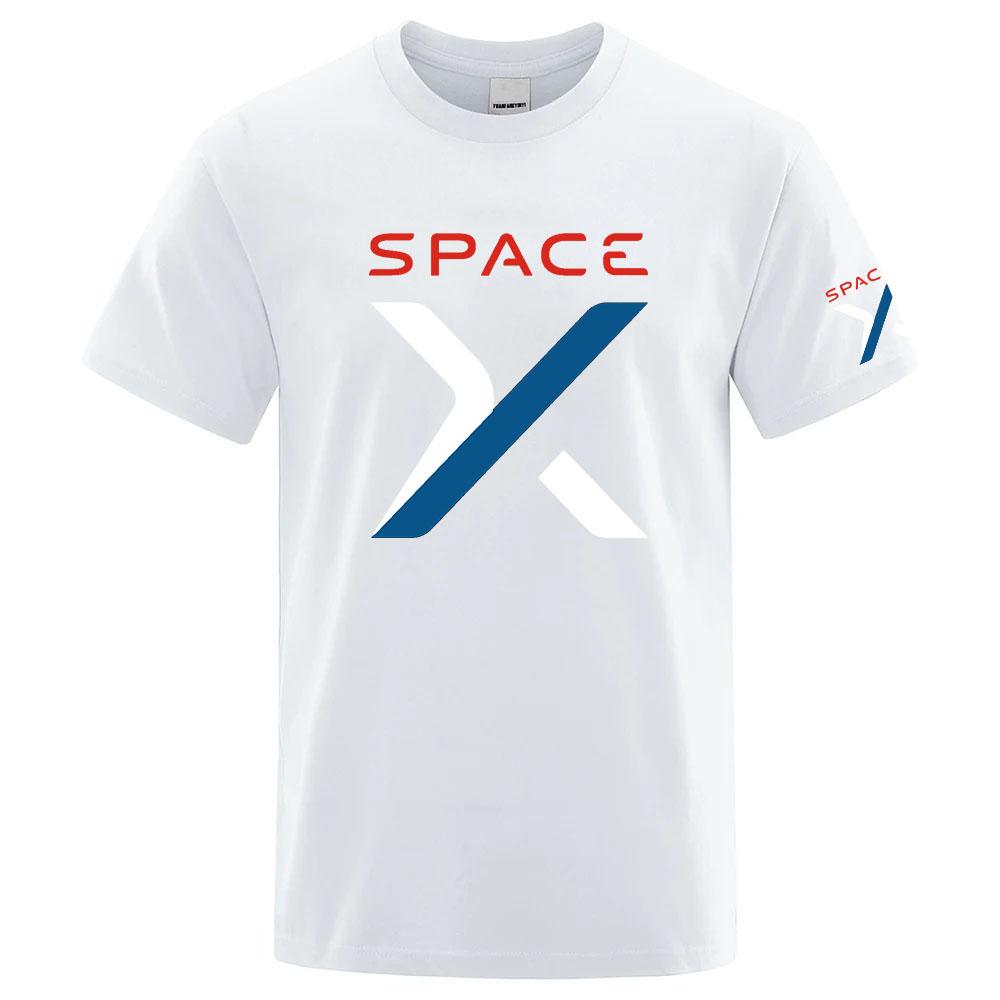 2026 Spacex Space X Logo Stampa Estate Unisex Nuova Maglietta a Maniche Corte Regolare Semplice Rinfrescante Asciugatura Rapida Top