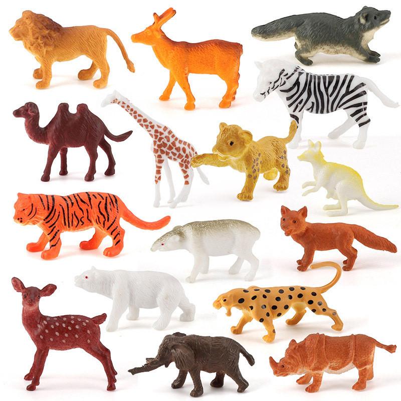 Animal Scene Decor Pvc Static Models Jungle Creatures For Childrens Play Area