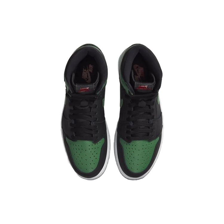 Air Jordan 1 Retro High OG Pine Green 2.0 Heren Sneakers Zwart Wit-Gym-Rood-Pine-Green 555088-030